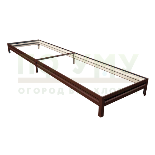 Грядка с полимерным покрытием 0,8х4,0 м, высота 15 см